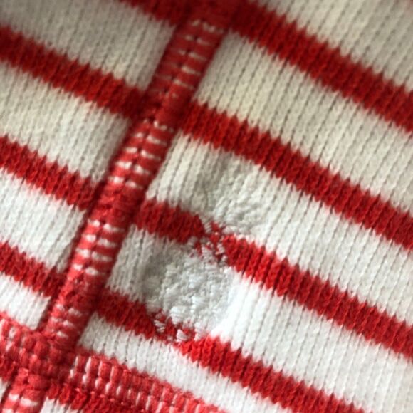 Tommy Bahama Jacket XL Orange Striped Stretch Cotton Zip Front - Picture 4 of 11